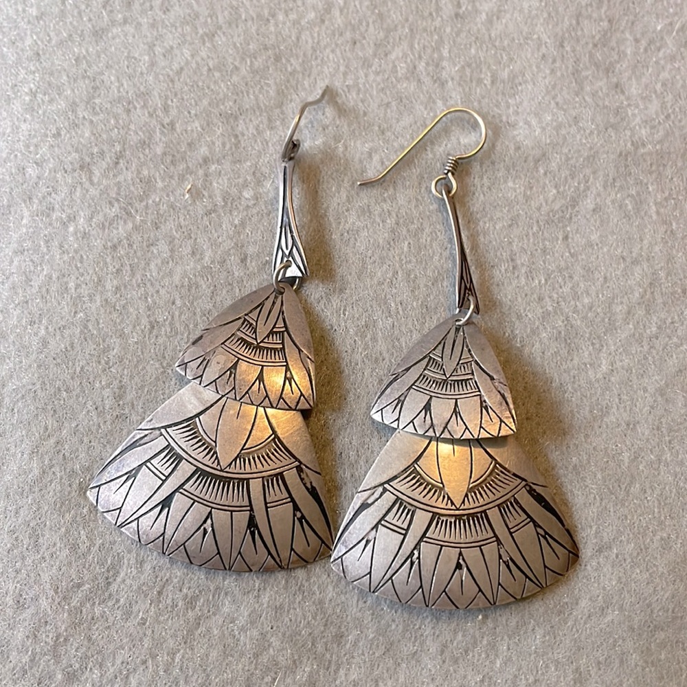 Vintage Sterling Boho Earrings